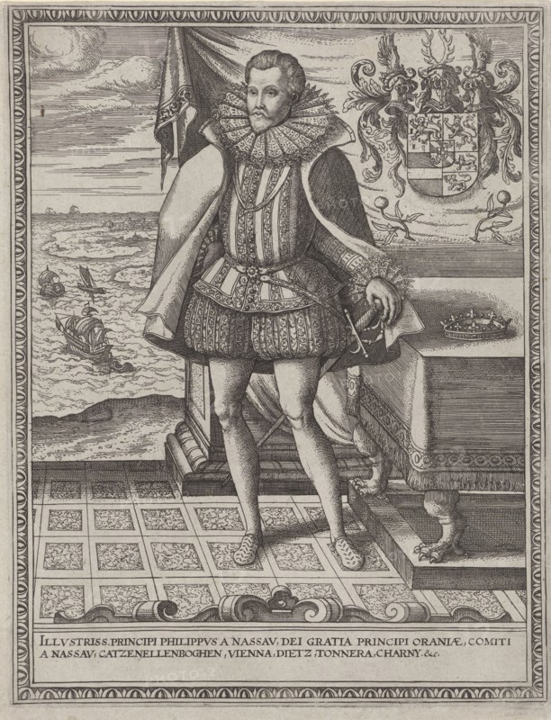 Portrait of Philip William, Prince of Orange, Pieter van der Borcht (I), c. 1572 - 1608