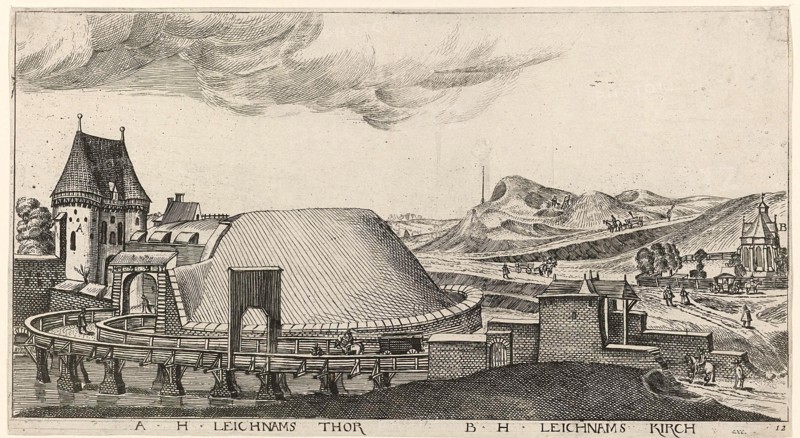 In and around the city of Danzig Series of 14 numbered prints, Aegidius Dickmann, Frederik de Wit, 1605 - 1705