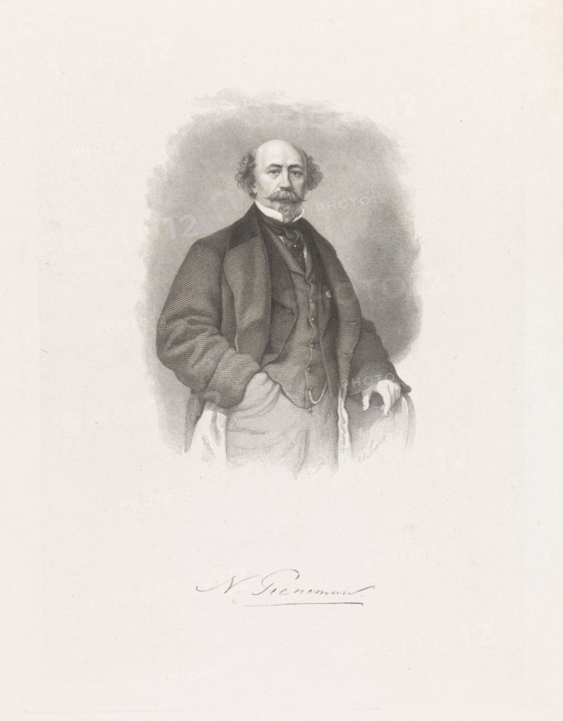 Portrait of the artist Nicholas Pieneman, Edouard Taurel, 1834 - 1892