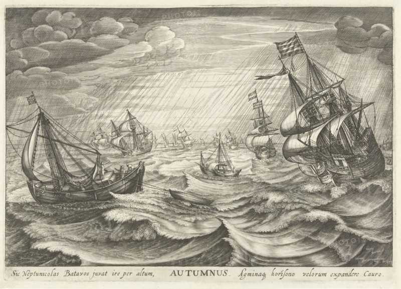 Autumn, Robert de Baudous, Cornelis Claesz. van Wieringen, 1591 - 1618