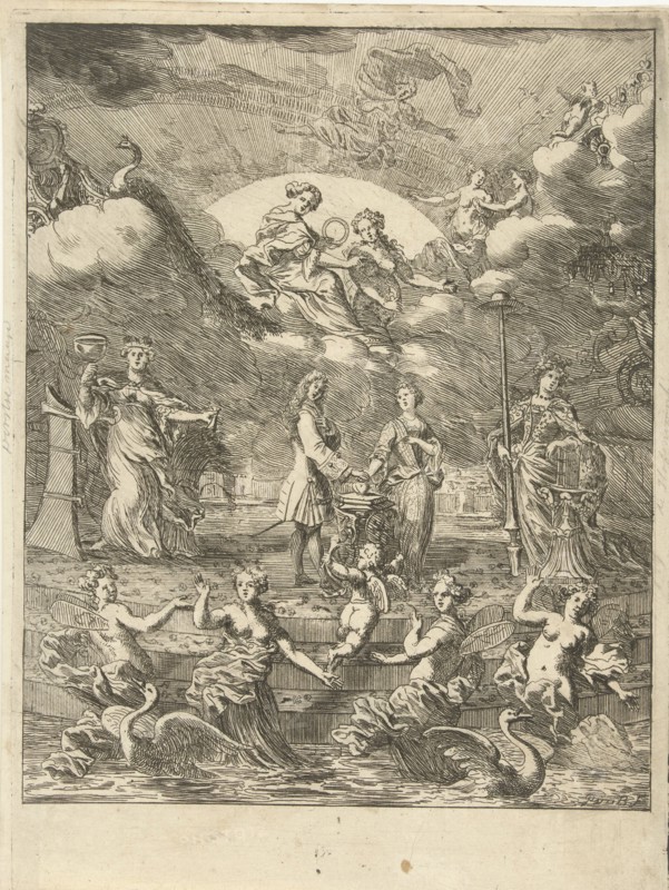 Allegory of marriage, Pieter van den Berge, 1694 - 1737