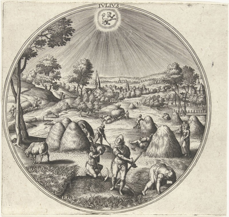 July, Adriaen Collaert, Hans Bol, Hans van Luyck, 1578 - 1582