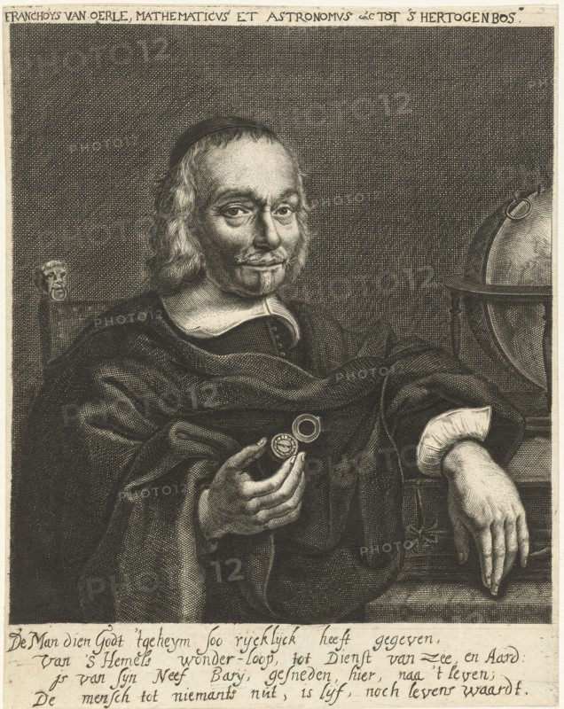 Portrait of FranÃ§ois Hideous, Hendrik Bary, 1657 - 1707