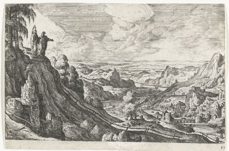 The Temptation of Christ, Hans Bol, ca. 1550 - ca. 1650