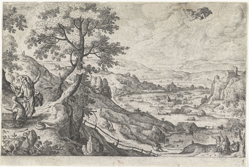 Sacrifice of Isaac, Hans Bol, Anonymous, c. 1550 - c. 1650
