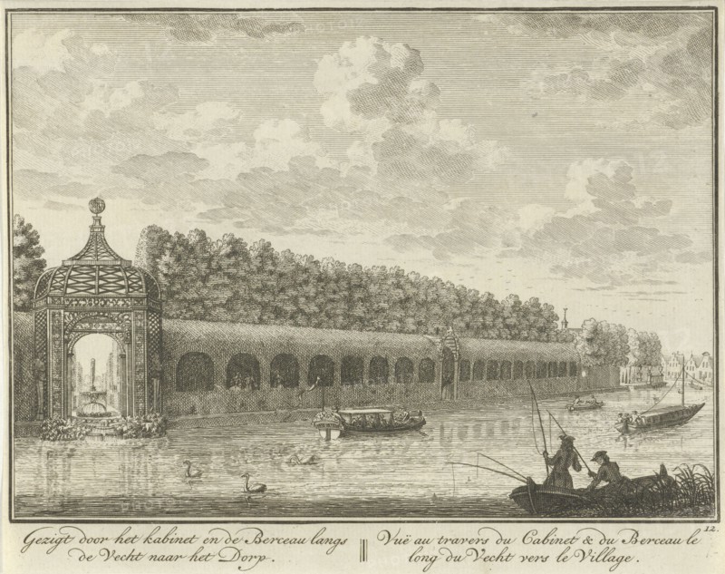 Berceau in the garden of House ter Meer in Maarssen, The Netherlands, Hendrik de Leth, c. 1740