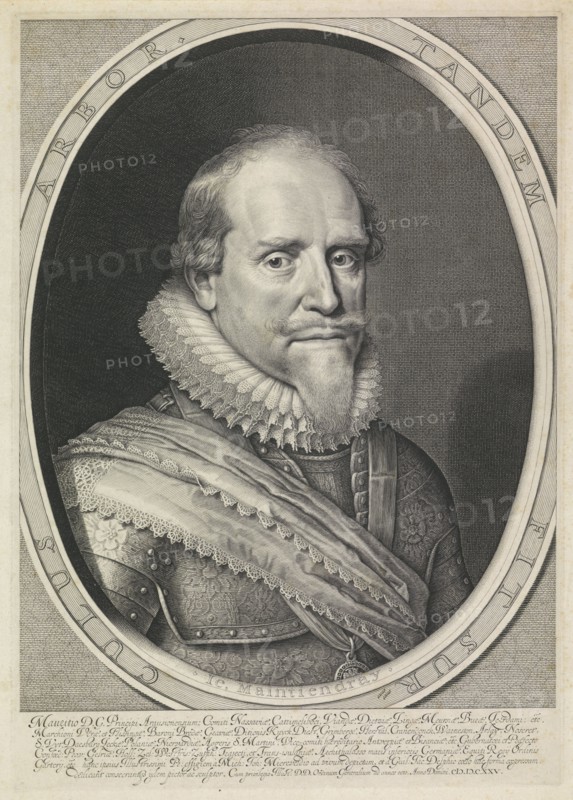 Portrait of Maurits, Prince of Orange, Willem Jacobsz. Delff, Maurits (prins van Oranje), 1625