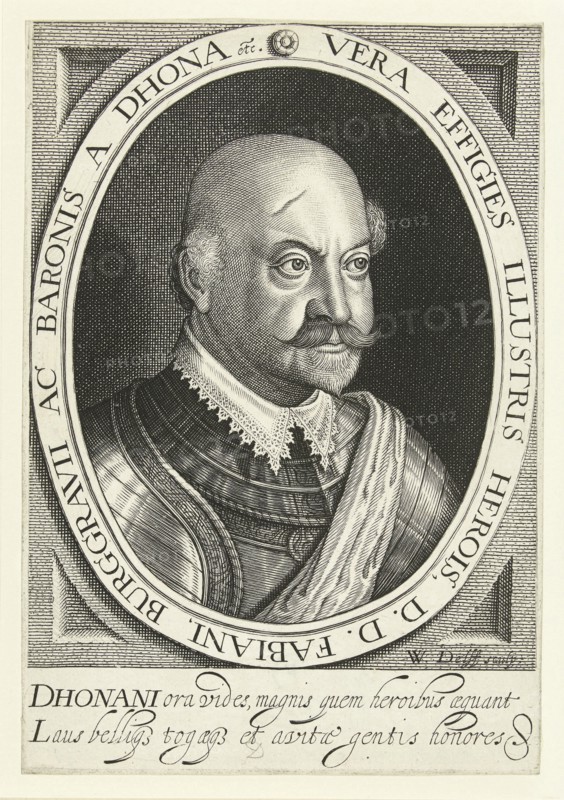 Portrait of Fabian von Dohna, Willem Jacobsz. Delff, 1590 - 1638