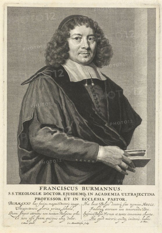 Portrait of Frans Burman (I), Johannes Willemsz. Munnickhuysen, Adrianus Pars, 1685 - 1721