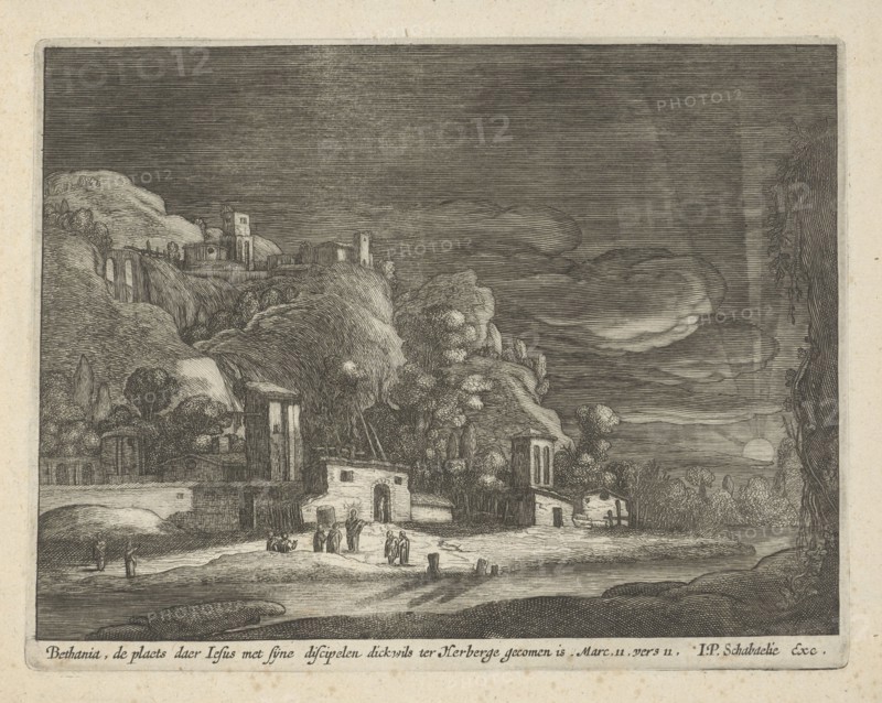 View of Bethany, Nicolaes Lastman, Anonymous, Jan Philipsz Schabaelje, 1648 - 1656