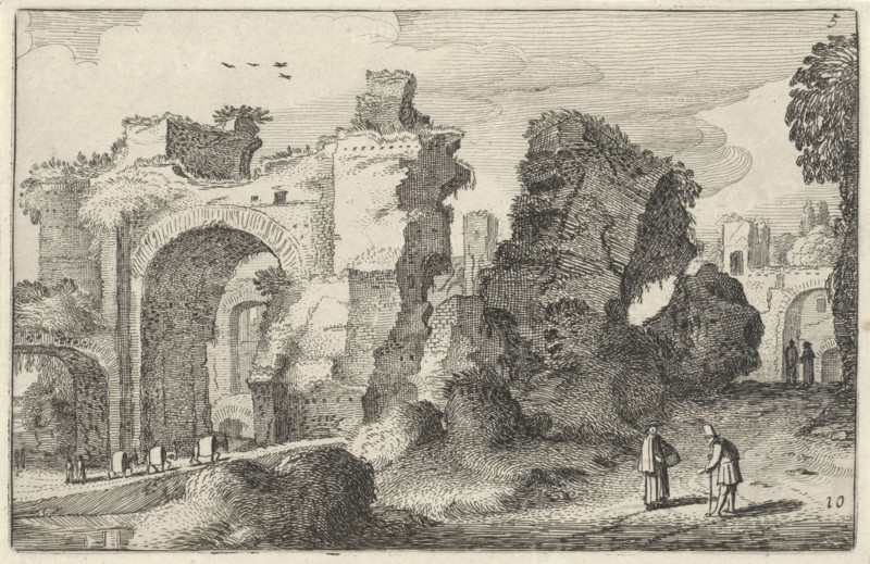 Baths of Caracalla in Rome, Italy, Jan van de Velde (II), 1616