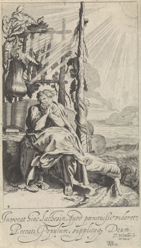 Jonas under the miracle plant, Jan van de Velde (II), 1603 - 1641