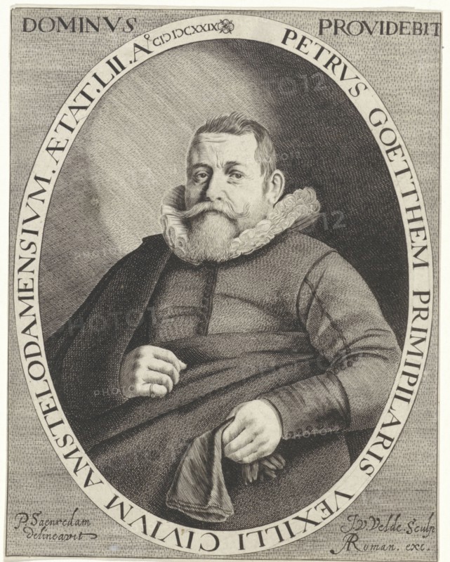 Portrait of Peter Goetthem, Jan van de Velde (II), Aegidius Roman, 1629