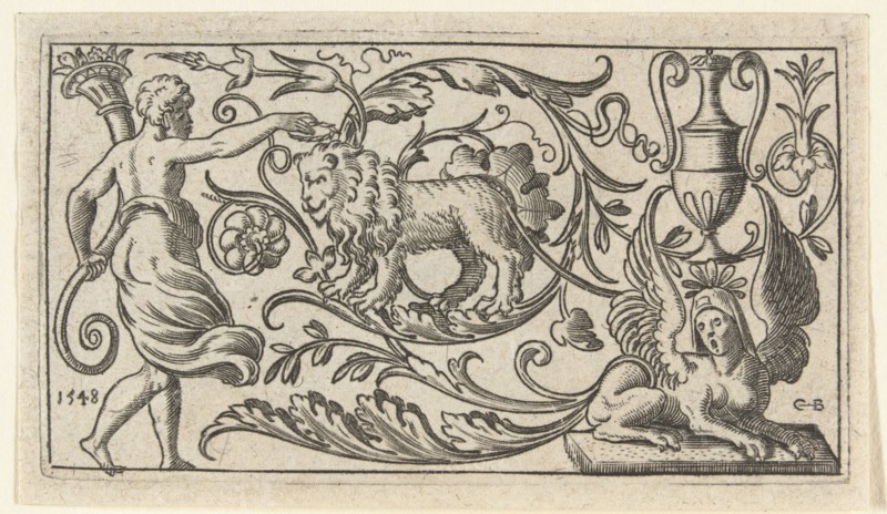 Frieze with lion, Anonymous, 1548