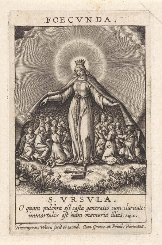 Virtue of the fertile ones, Hieronymus Wierix, 1563 - before 1619