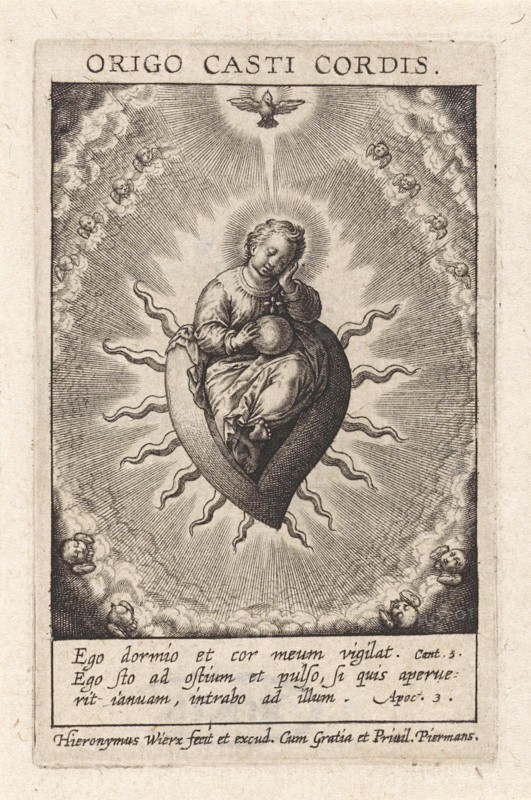 The heart Morality, Hieronymus Wierix, 1563 - before 1619