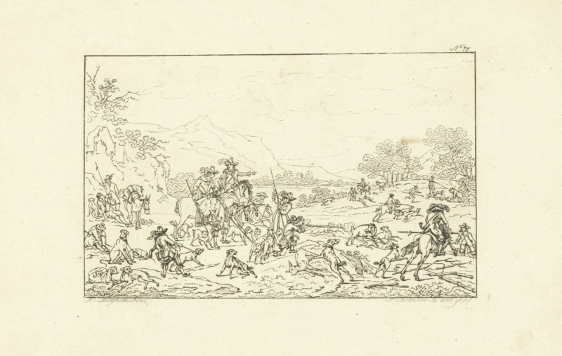 Boar Hunt, Joannes Bemme, 1800 - 1841