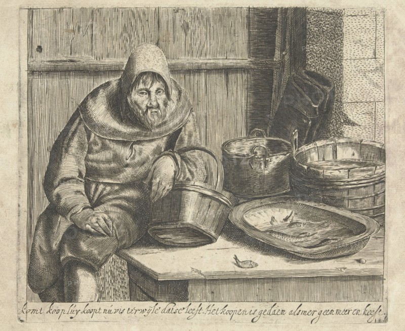 Fishmonger, Hendrik Bary, 1657 - 1707