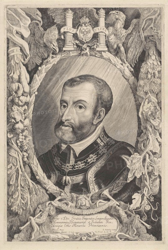 Portrait of Charles V of Habsburg, Jonas Suyderhoef, Pieter Claesz. Soutman, Ferdinand III (Duits keizer), 1644 - 1650