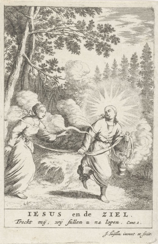 Christ and the personified soul, Jan Luyken, 1678 - 1687