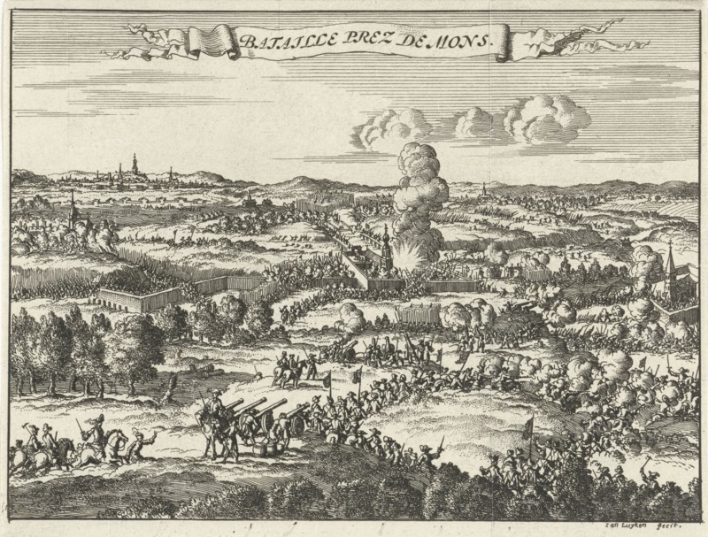 Battle of St Denis, 1678, France, Jan Luyken, Hendrick and Dirk Boom, 1680