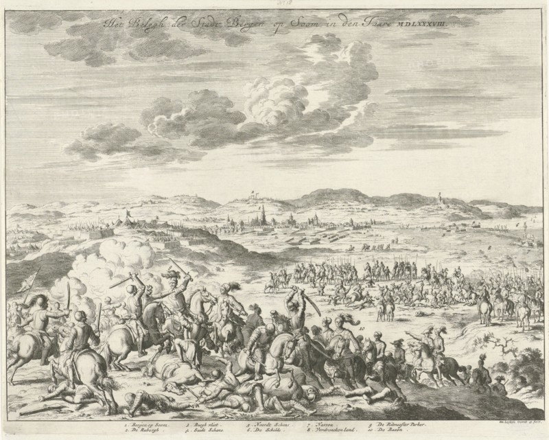 Siege of Bergen op Zoom, 1588, The Netherlands, Jan Luyken, 1679 - 1684
