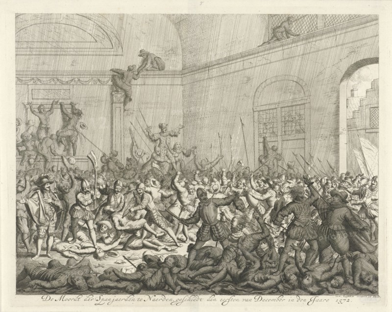 Murder in a church in Naarden, 1572, The Netherlands