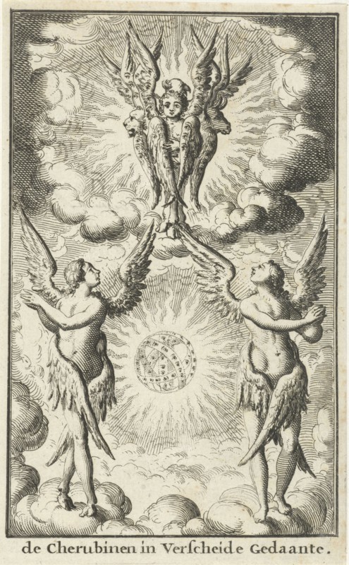 Several cherubs, Jan Luyken, Willem Goeree, 1683