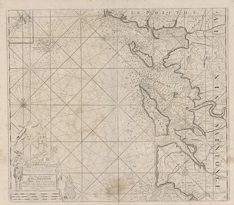 Sea chart of Saintonge and Aunis, Anonymous, Claes Jansz Voogt, Johannes van Keulen (I), 1756 - 1803