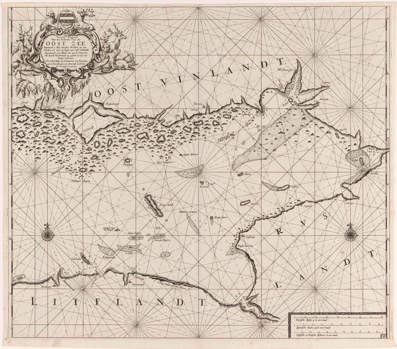 Map of the eastern part of the Gulf of Finland, Johannes van Keulen (I), unknown, 1681 - 1799