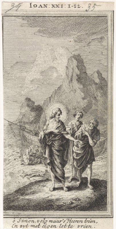 Christ Appears at the Sea of Galilee, Jan Luyken, Anonymous, 1712