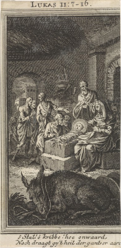 Adoration of the Shepherds, Jan Luyken, Anonymous, 1712