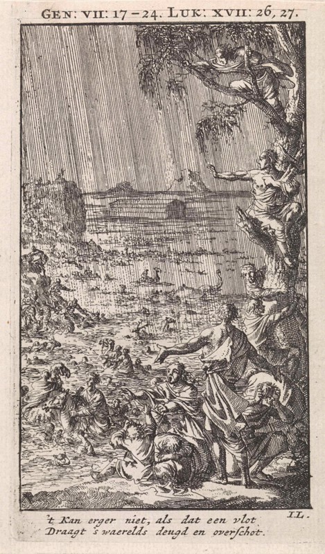 Flood, Jan Luyken, wed. Pieter Arentsz & Cornelis van der Sys (II), 1712