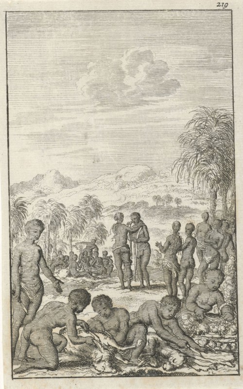 Marriage among the Hottentots, Jan Luyken, Jan Bouman, 1681