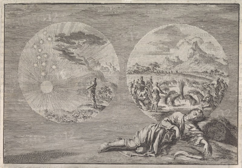 Dreams of Joseph, Jan Luyken, Pieter Mortier, 1704