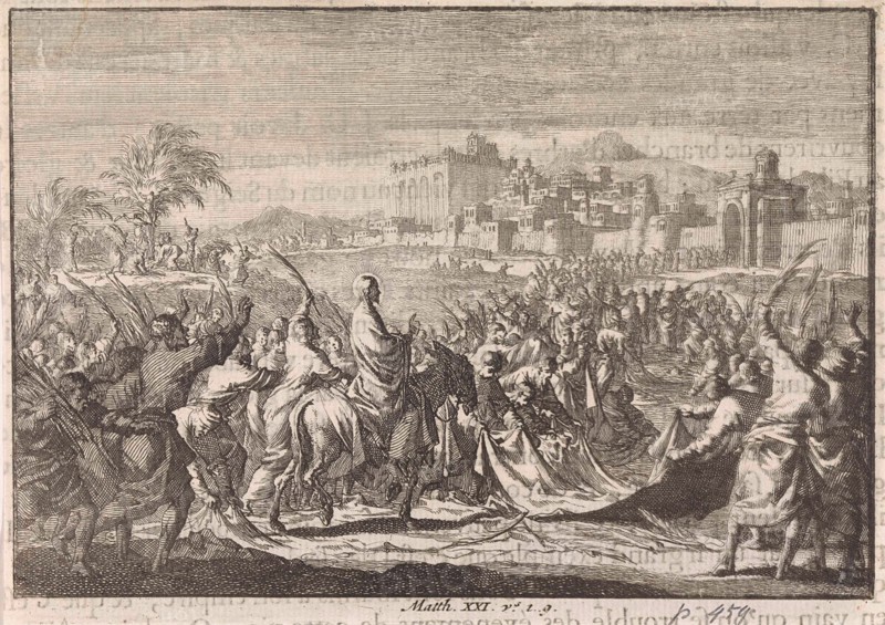 Entry into Jerusalem, Jan Luyken, Pieter Mortier, 1703-1762