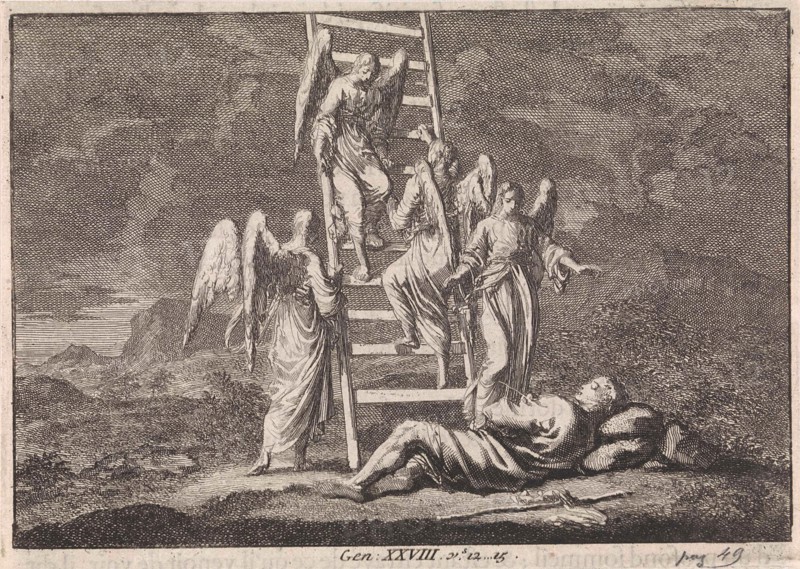 Jacob's Ladder, Jan Luyken, Pieter Mortier, 1703 - 1762