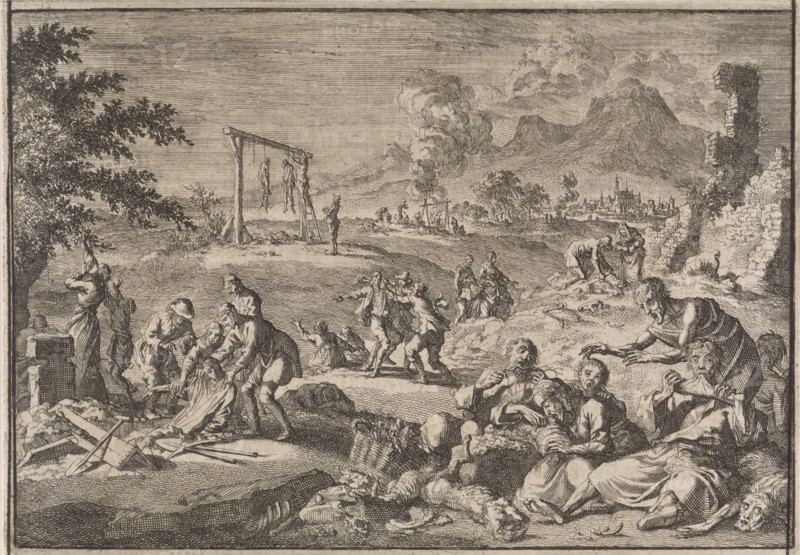 Famine in Germany, 1637, Johann David Zunnern, 1701