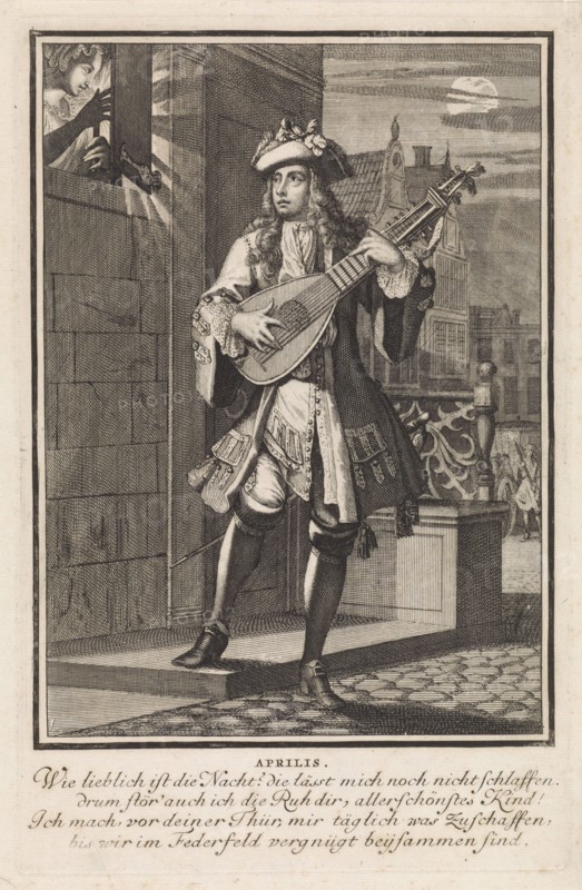 April, Caspar Luyken, 1698 - 1702