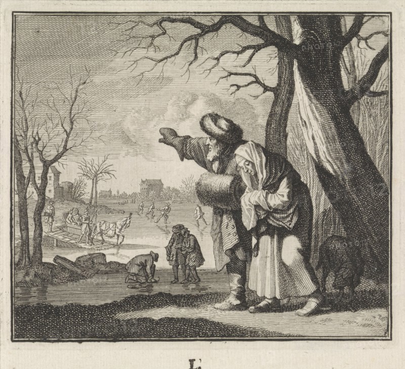 Winter, Caspar Luyken, Jan Luyken, Christoph Weigel, c. 1700
