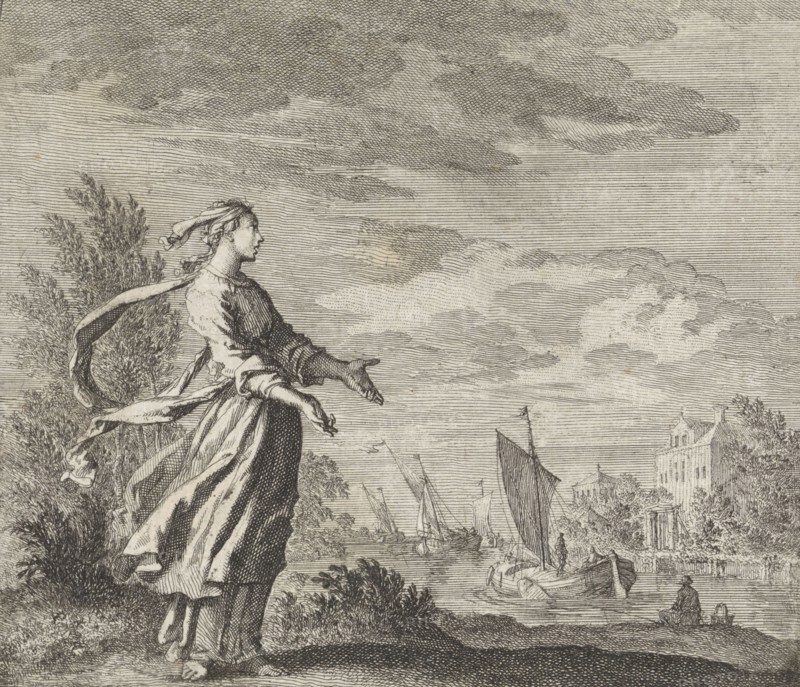 wind, Jan Luyken, 1695-1705