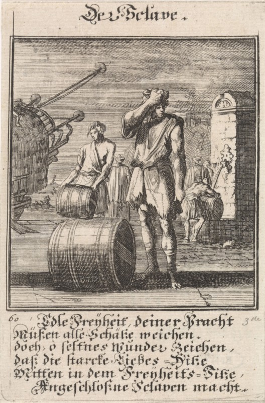 Slave, Caspar Luyken, Anonymous, 1711
