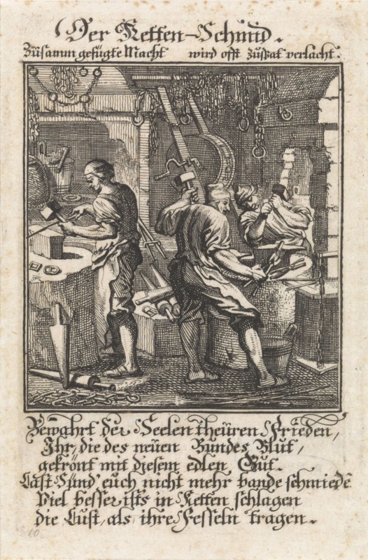 Chain Smith, Jan Luyken, Anonymous, 1698