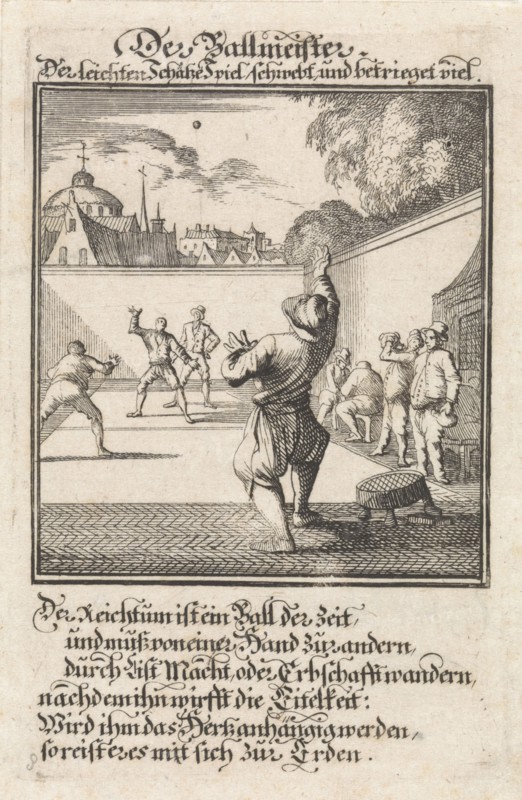 ballplayers, Caspar Luyken, Anonymous, 1711