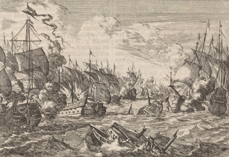 Battle of Solebay, 1672, Caspar Luyken, Pieter van der Aa (I), 1698