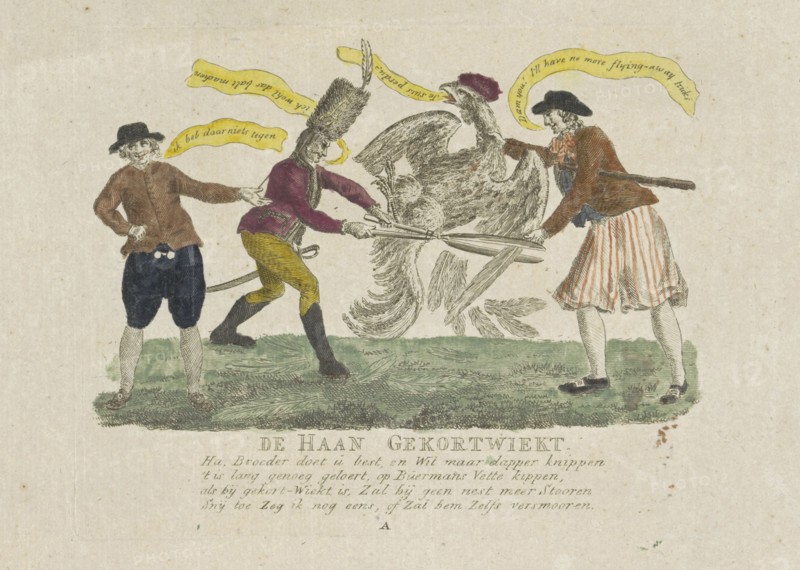 Short Wicks of a French rooster, 1793, Anonymous, 1793