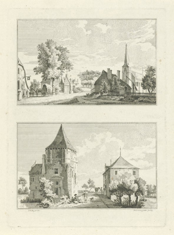 Village view in Till and the Tiller House, 1746, Paulus van Liender, 1759