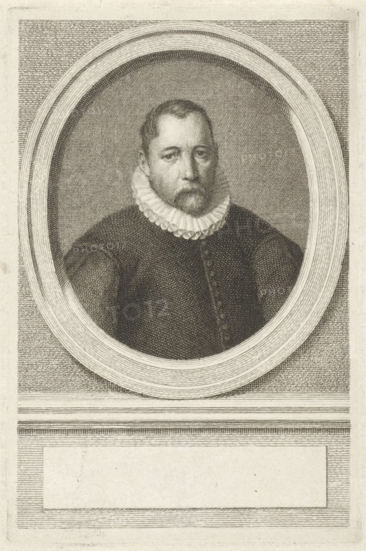 Portrait of Pieter Janszoon Kies, Jacobus Houbraken, Cornelis Ketel, 1747-1759
