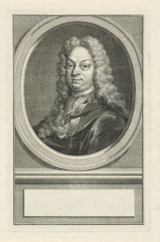 Portrait of Coenraad van Heemskerk, Jacob Houbraken, Aert Schouman, 1747 - 1759