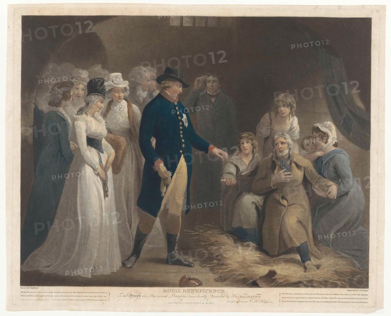 George III visited with his family the Dorchester prison, Charles Howard Hodges, 1793